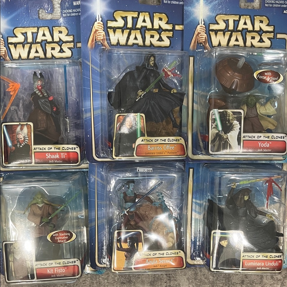 Star Wars Action Figures Set - Black, Green, Brown
